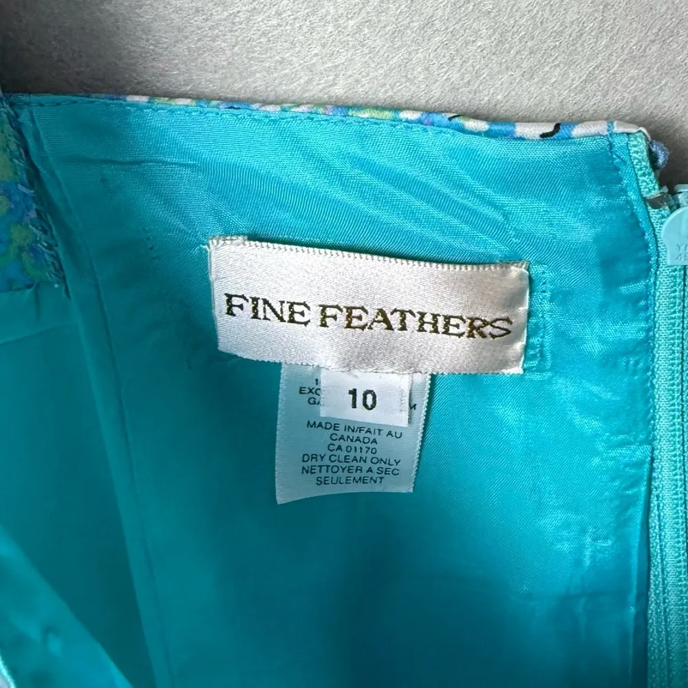 Frascara Women’s 100% Silk Formal Jacket and Shell Blue Ruffles size 10 - Image 11