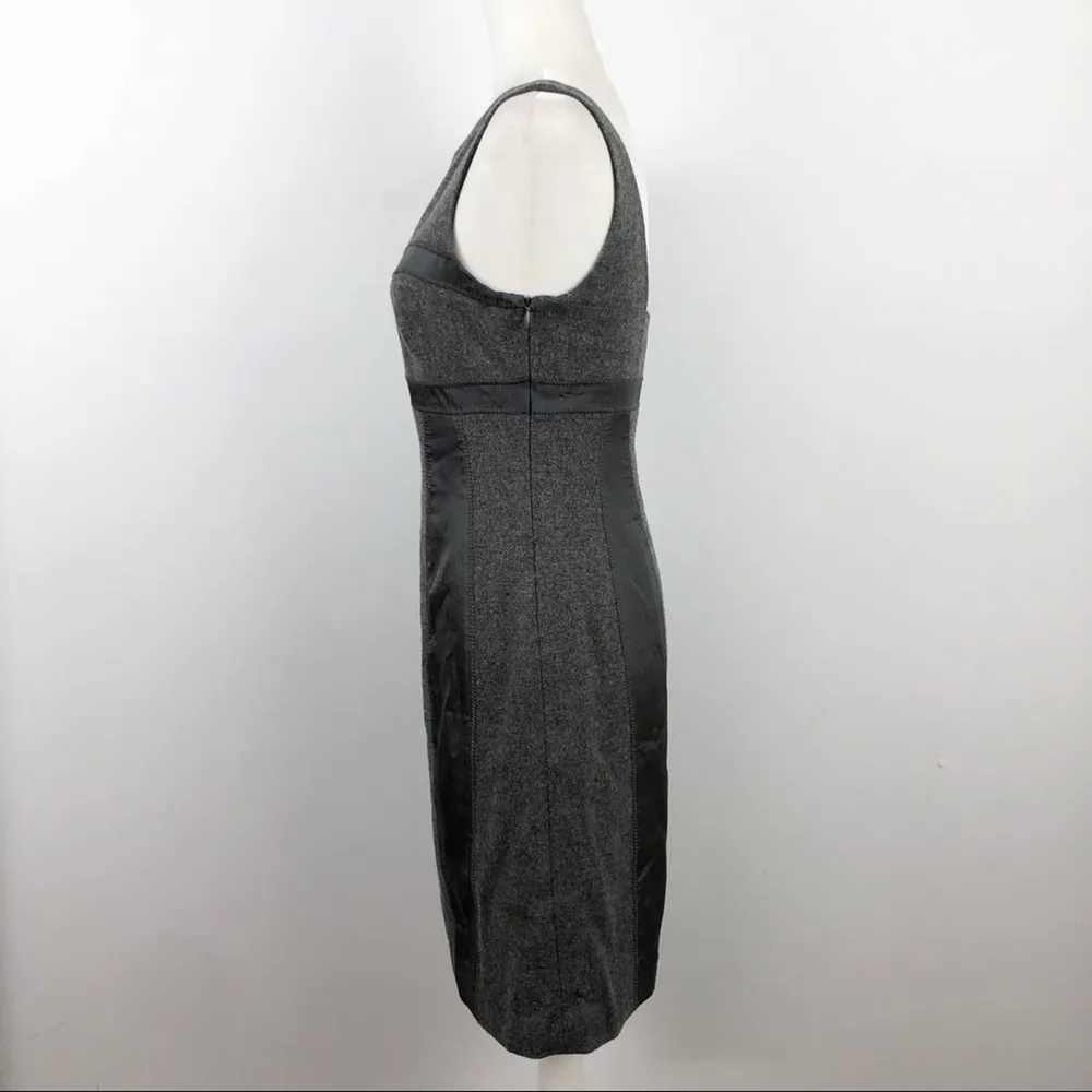Susana Monaco Grey Wool/Silk Sleeveless Dress 6 - Image 7