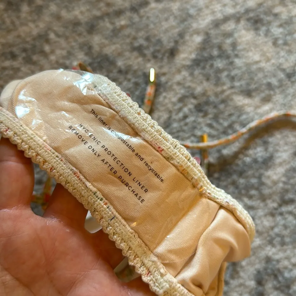 Peony Floret String Bikini Bottom Size XS - Image 5