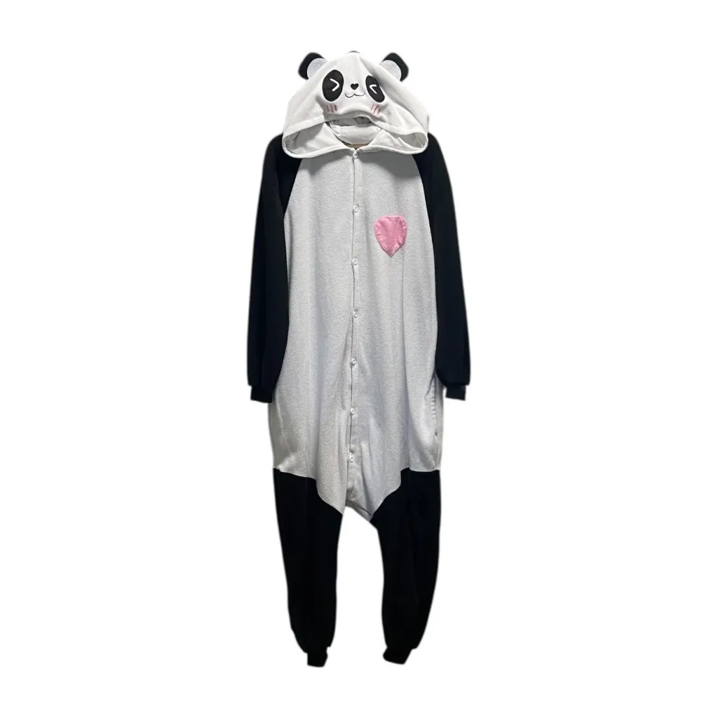 Spooktacular Creations Panda Jumpsuit White/Black Size L White Size L - Image 2