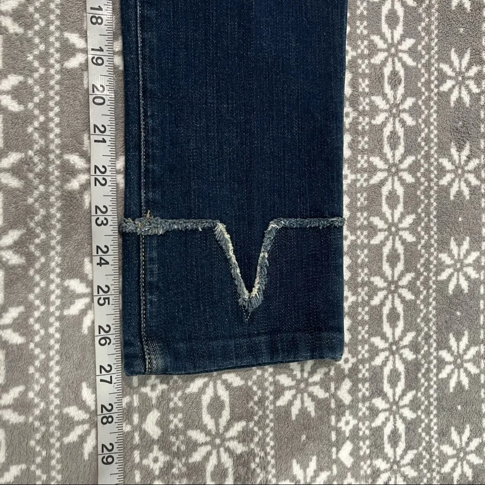 New Frame Le Nouveau Straight Leg Jeans In Overcast Wash Size 23 Style LNSVCF793 - Image 10