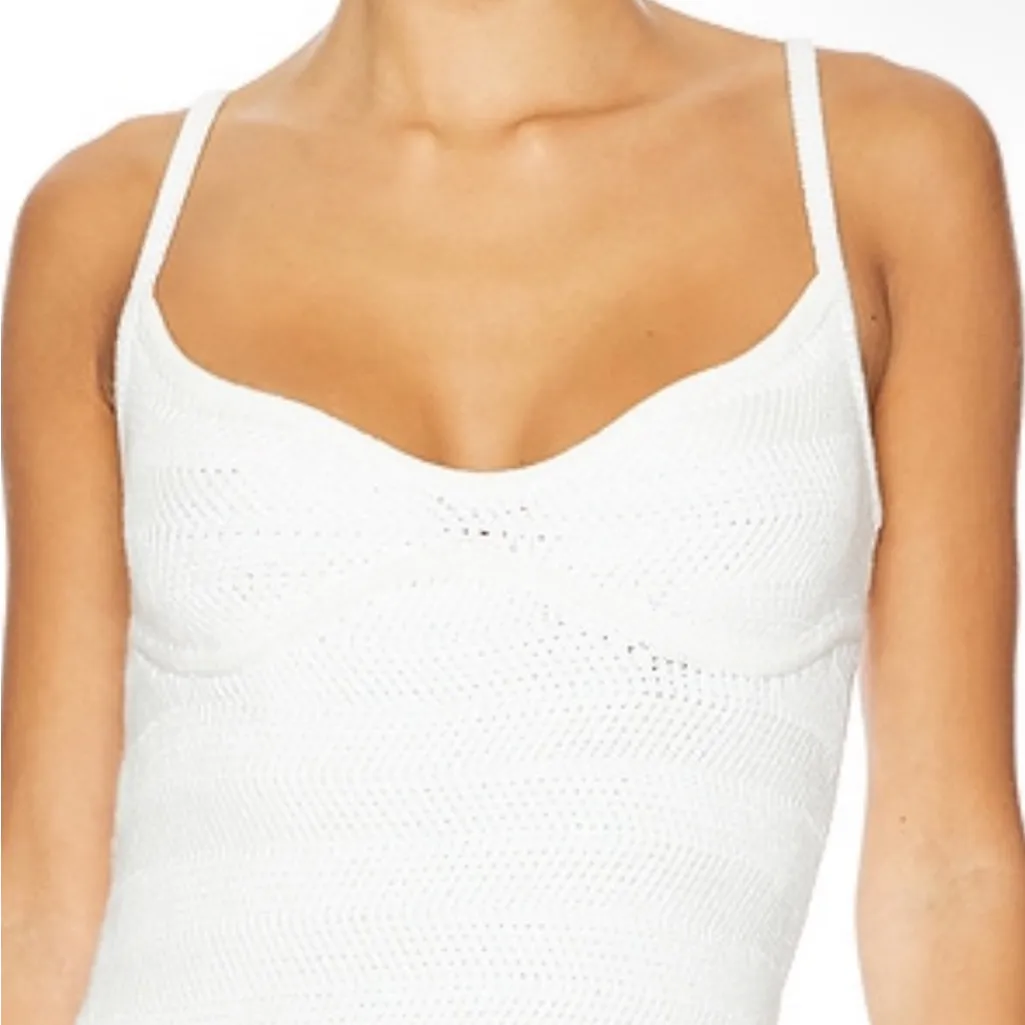 White knit maxi dress - Image 4