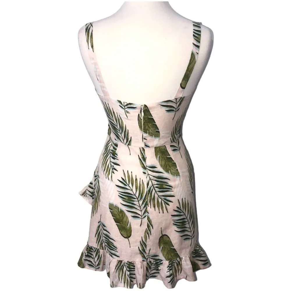 Le Lis Perfect in Palm Ruffle Hem Dress Small NWT - Image 5