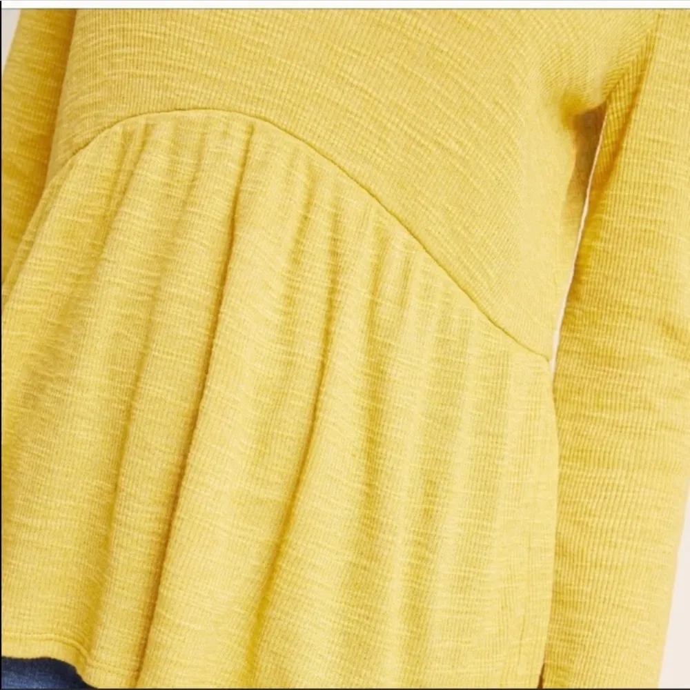 Anthropologie T.la Jill Babydoll Top Yellow NWT S - Image 3