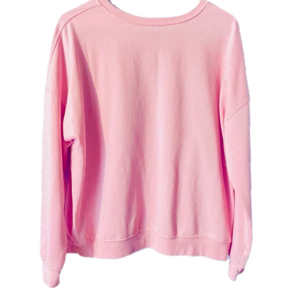Hello Kitty Sanrio Bow Pink Pullover Crewneck Sweatshirt Size XXL - Image 3