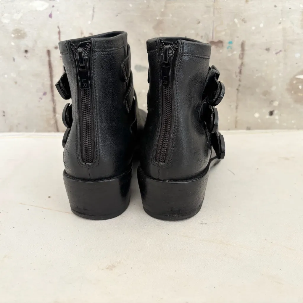 Loeffler Randall Fenton Black Leather Booties - Image 5