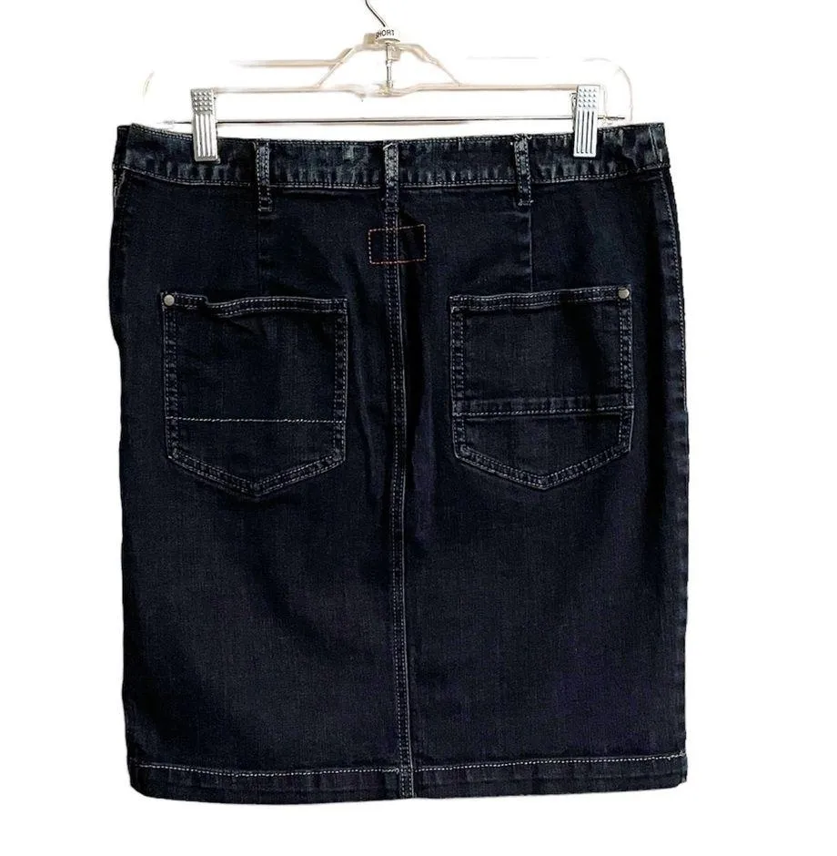 Anthropologie Holding Horses Ribbon Row Denim Skirt Size 29. - Image 7