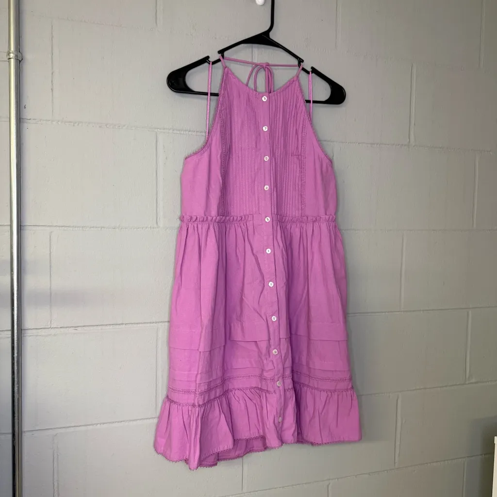 Free People Desert Days Mini Dress in Purple Women’s Size Large Button Up Dress - Image 6