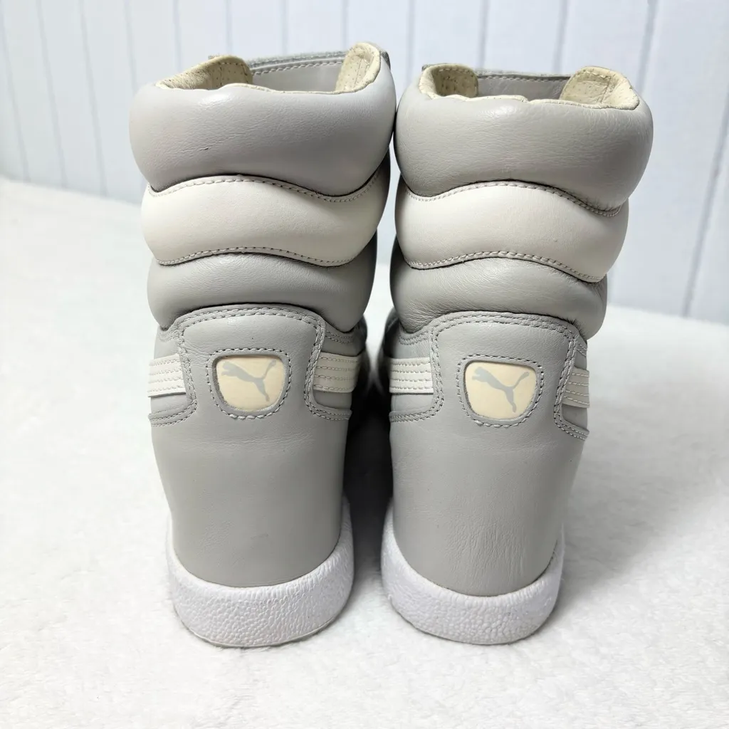PUMA x Mihara Yasuhiro Sky Hi Wedge Sneaker, 354689-06 Gray and white Size 8.5 - Image 7