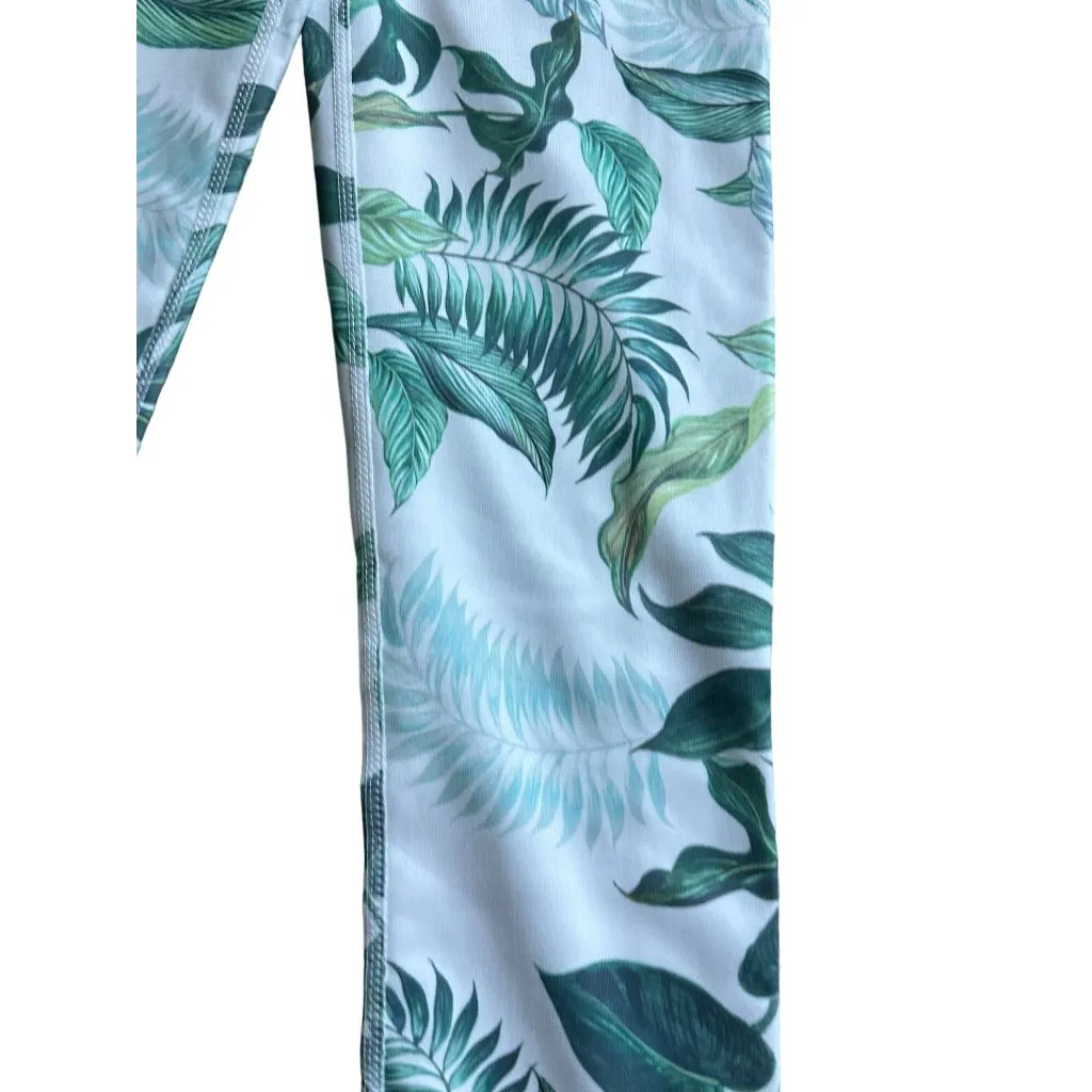 BEBE Sport Palm Leaf Tropical Crop Leggings Sz S NEW with tags - Image 3