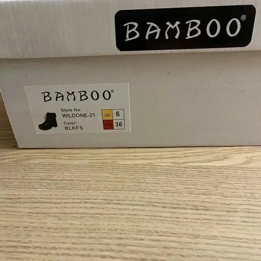 🆕Bamboo Black Smooth Wildone Boots 6🆕 - Image 9