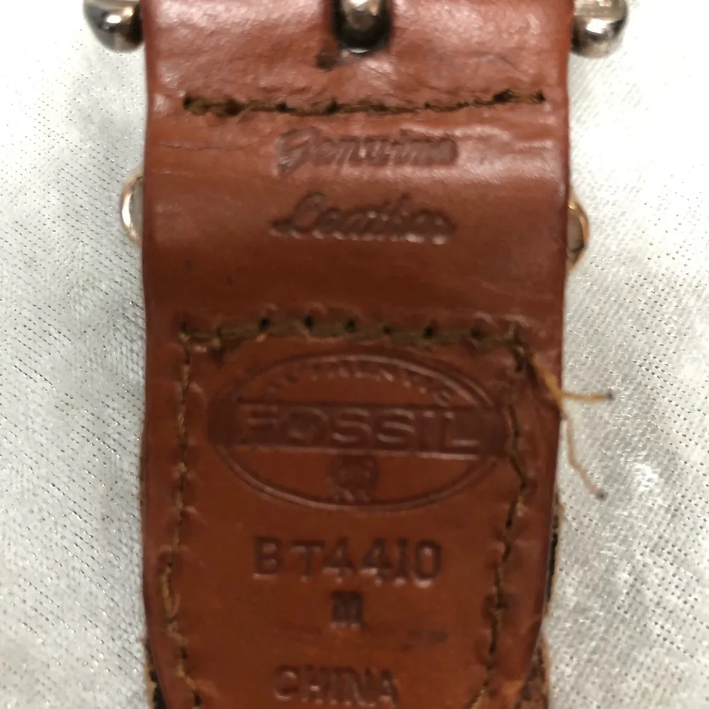 Vintage  Genuine Leather braided Belt Silver Medallion Concho Western med. - Image 9