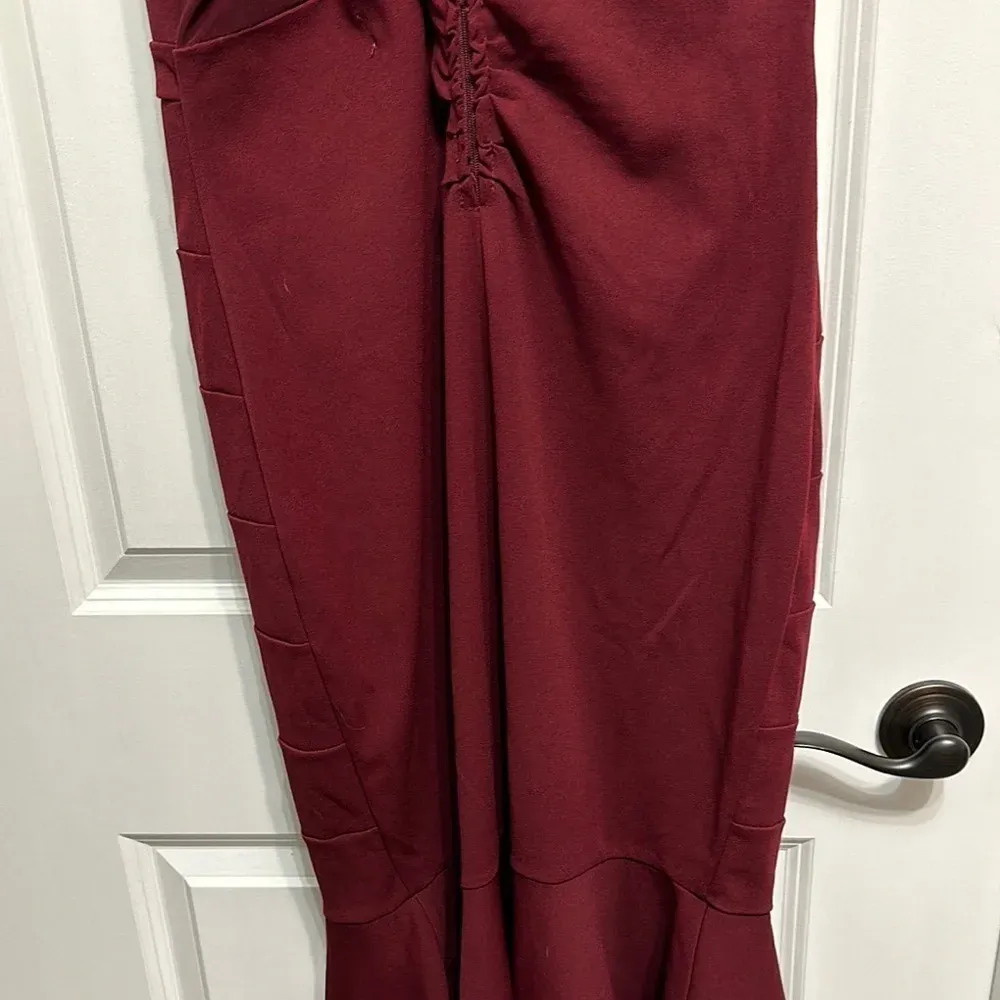 Burgundy Maxi Halter Dress‎ by Emerald Sundae XL - Image 7