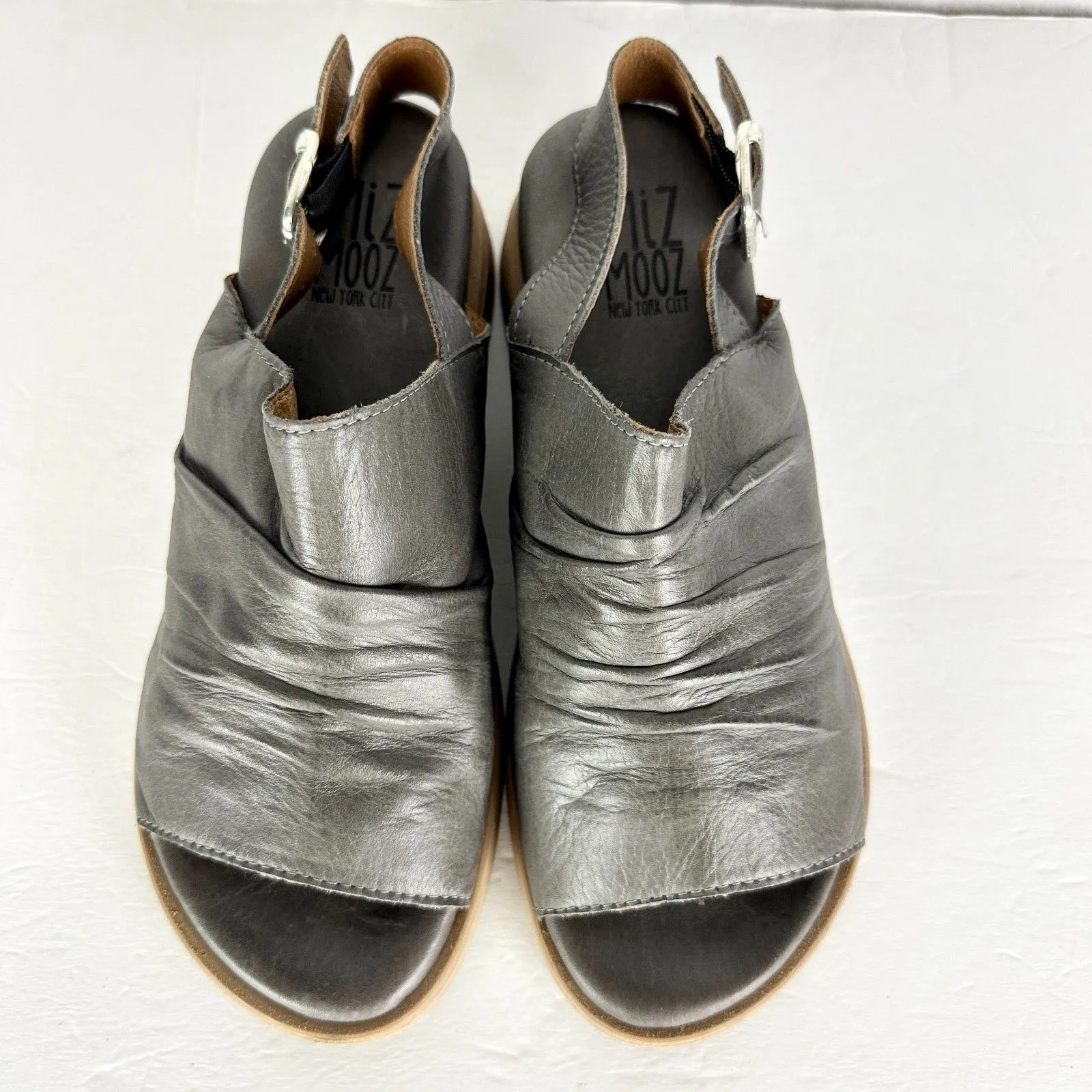 Miz Mooz Cornwall Sandal Size 36 US 6 Leather Slingback Grey - Image 4