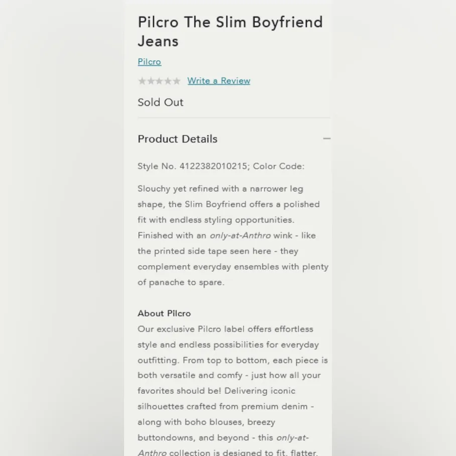 Anthropologie Pilcro The Slim Boyfriend Embroidered Side Tape Jeans - Image 5