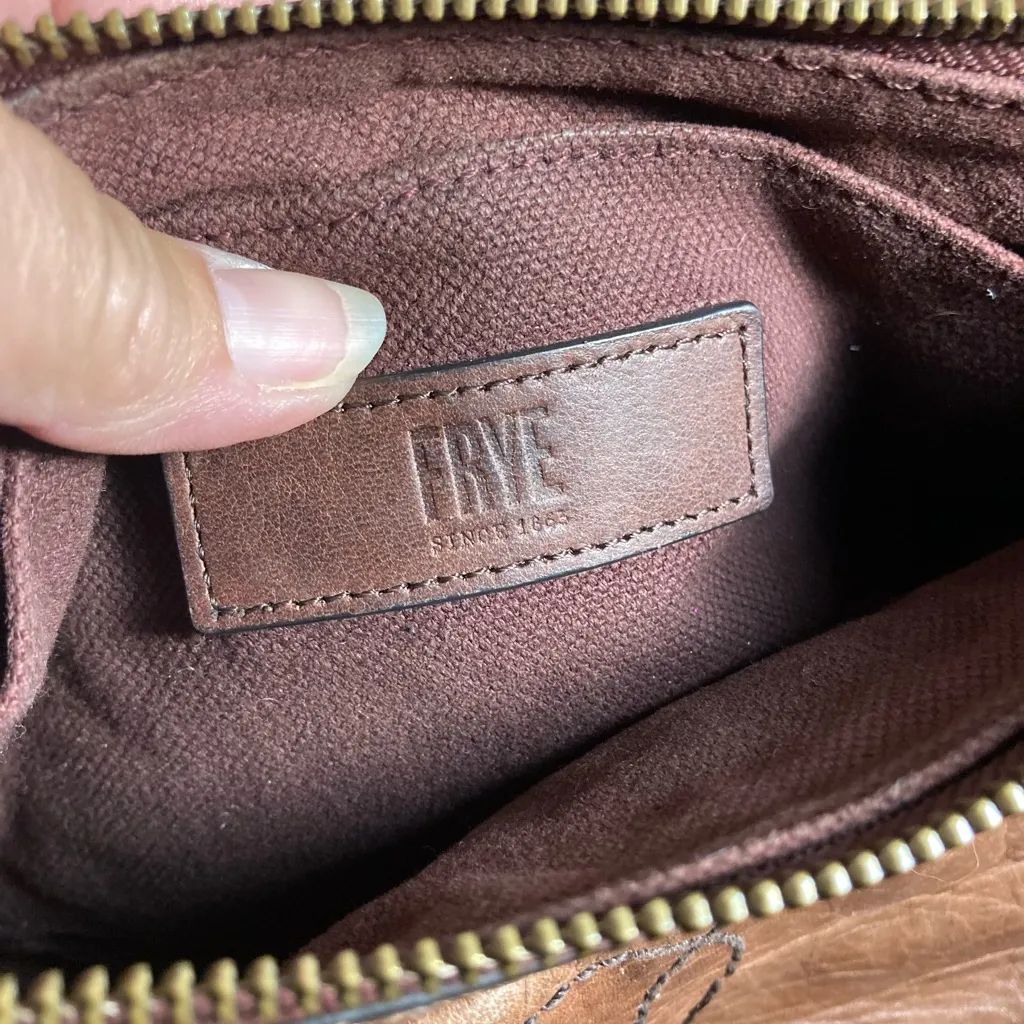 FRYE CAMPUS RIVET Brown Leather Women's Bag CROSSBODY - Image 7