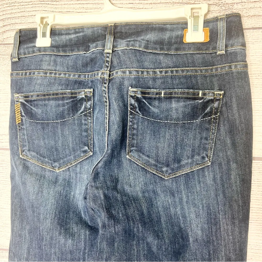 PAIGE Hidden Hills Blue Boot Cut Flare Jeans Size 30 - Image 5