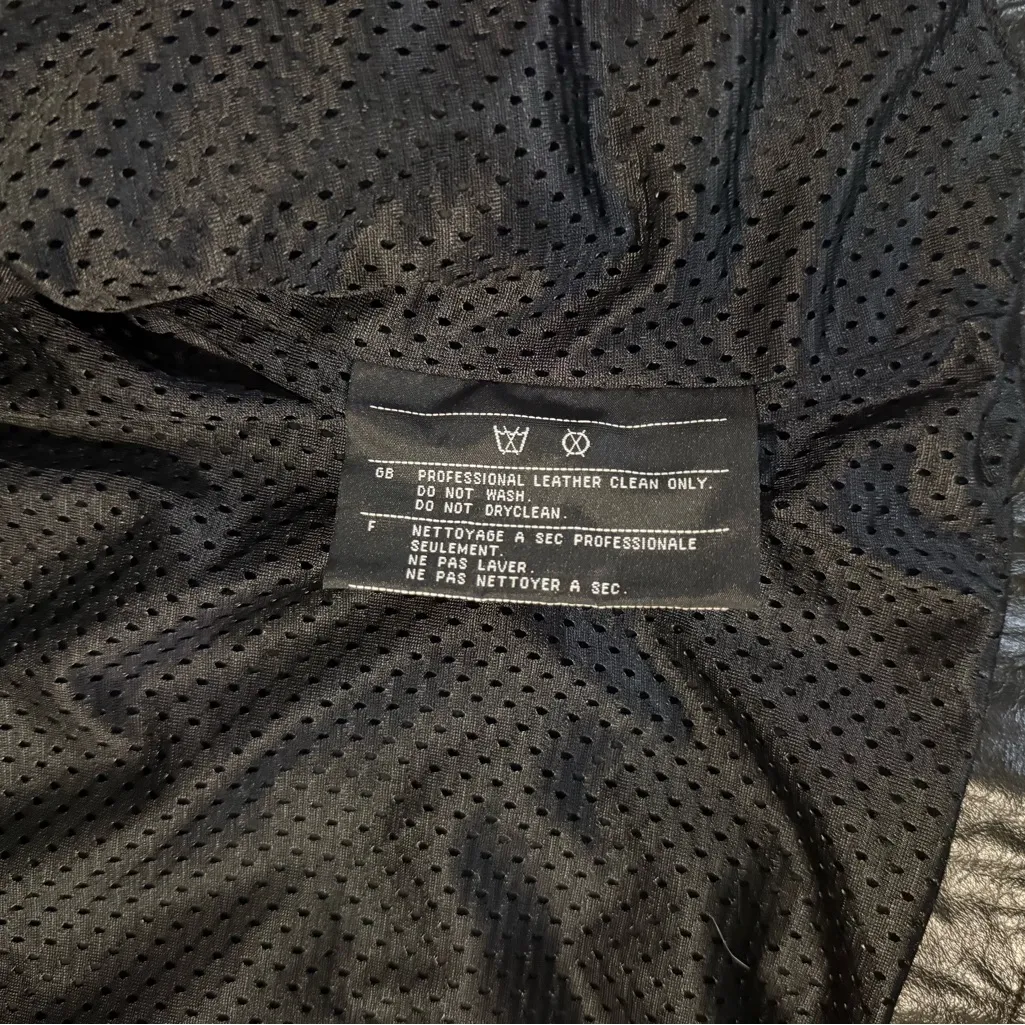 Harley Davidson Black Leather Vest with Lace - Image 7