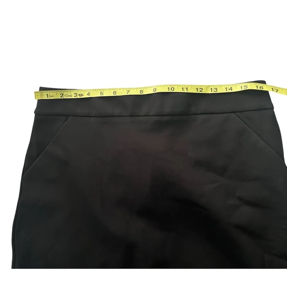 NWT, J. Crew Factory Ponte Pencil Skirt Black, Style L1314 Black Size 12 - Image 11