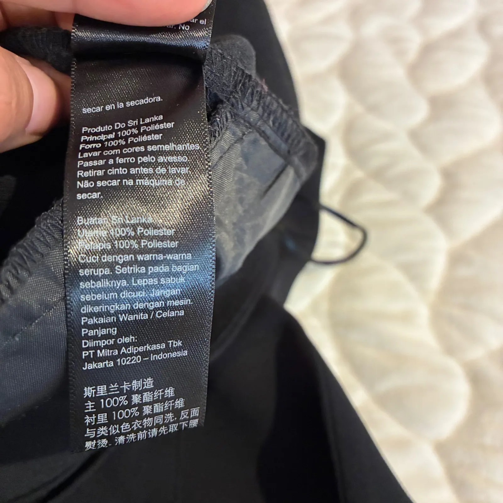 Topshop Black Belted Trousers High Waist Career Pants Size‎ US 10/26 - Image 6