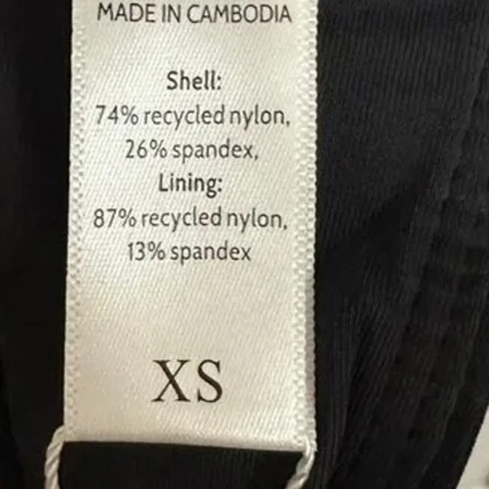 NWT Andie The Sicily Top Underwire Hook Closure Removable Cups XS Black #3690 - Image 9