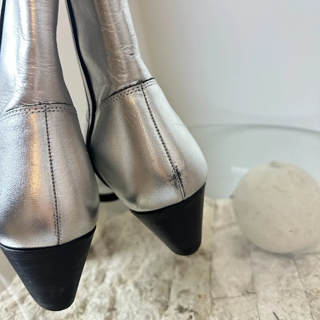 FREE PEOPLE Borderline Western Boot in Gunmetal Size 7-7.5US / 38EU - Image 7