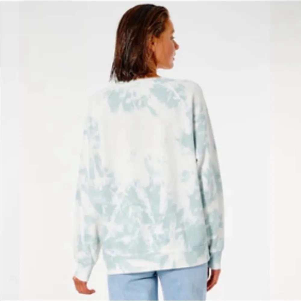 Rip Curl | Twin Fin Tie Dye Striped Logo Crewneck Sweatshirt Size XS - Image 3