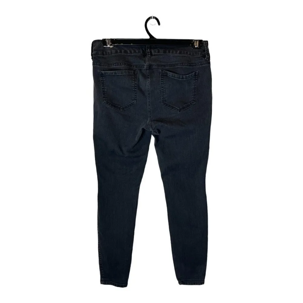 Torrid Denim Black Mid Rise Skinny Leg Cropped Jeans Size‎ 12 - Image 3