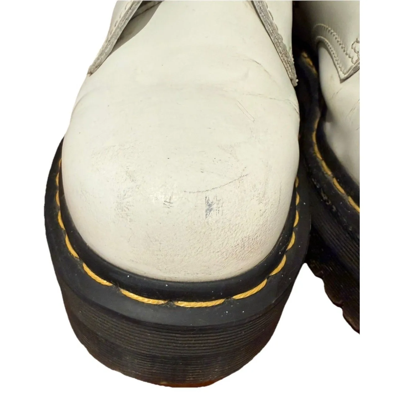 Dr. Martens  Jadon Platform Classic 8-Eye Boot White Size 10/EU 42 - Image 7
