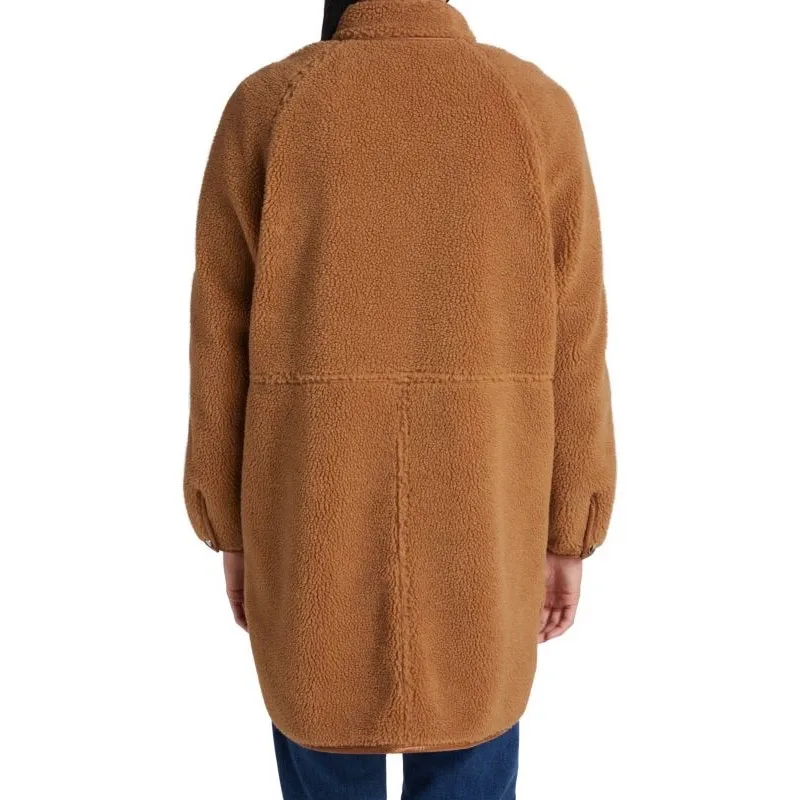 VERONICA BEARD mid thigh Tan Sullie Sherpa Teddy Coat size L Brown Size L - Image 3