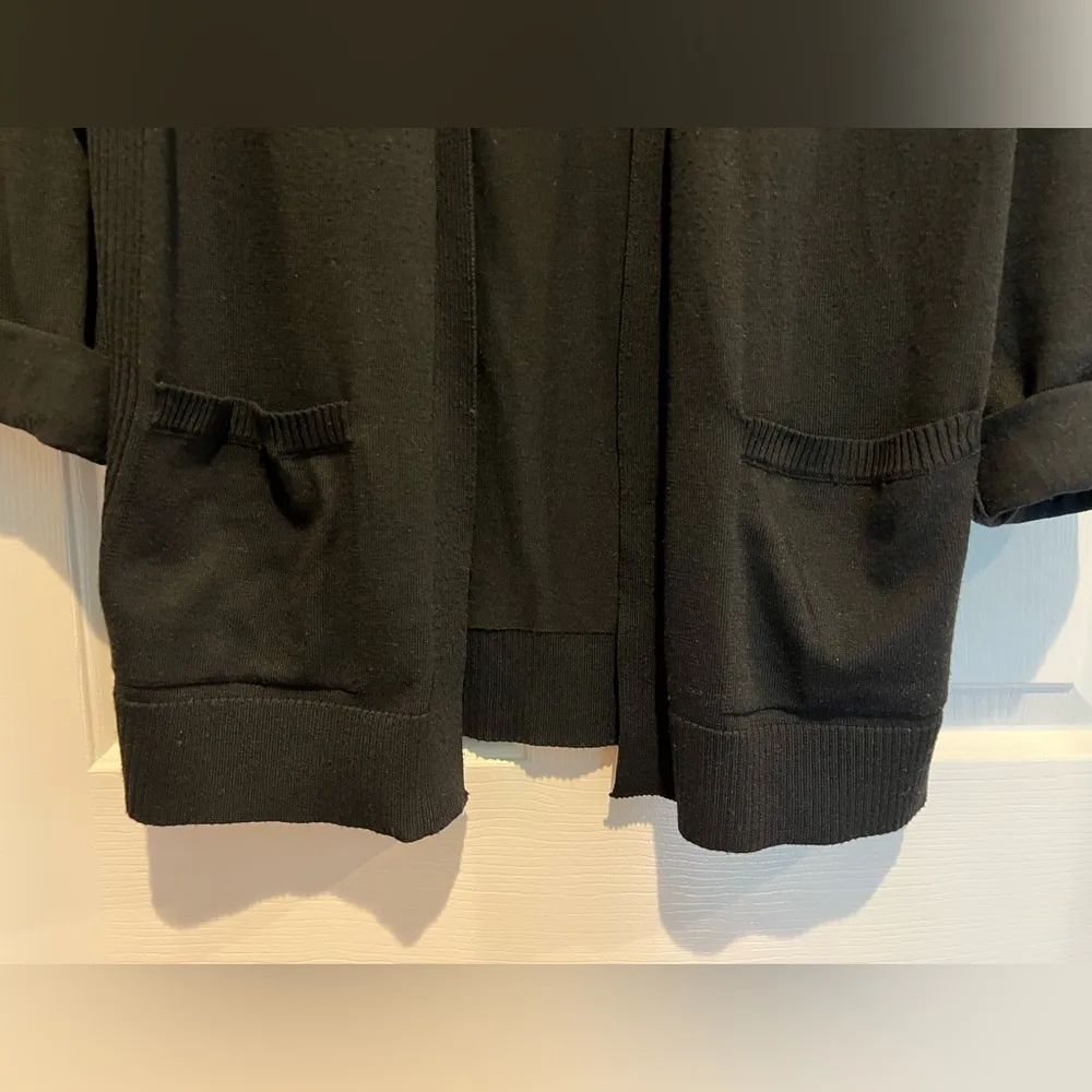 Verve Ami lightweight cardigan sweater - black - size medium - Image 4