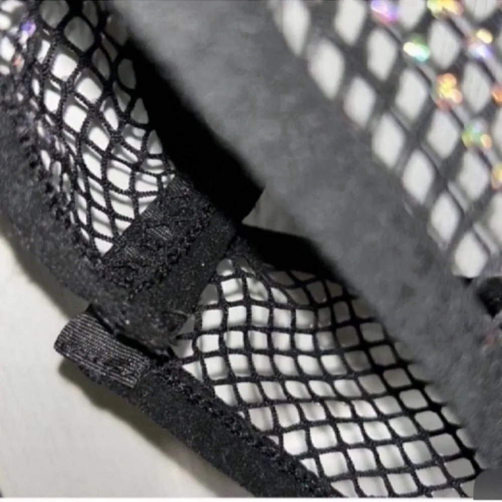 Zara Black Studded Multicolored Mesh
Bodysuit(Size Small) - Image 8