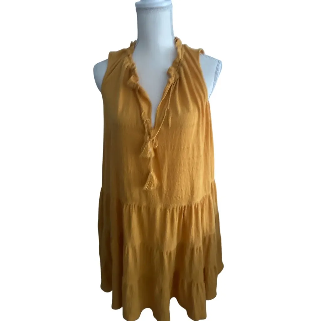 MAX STUDIO Marigold Swing Tiered Dress Size Medium - Image 5