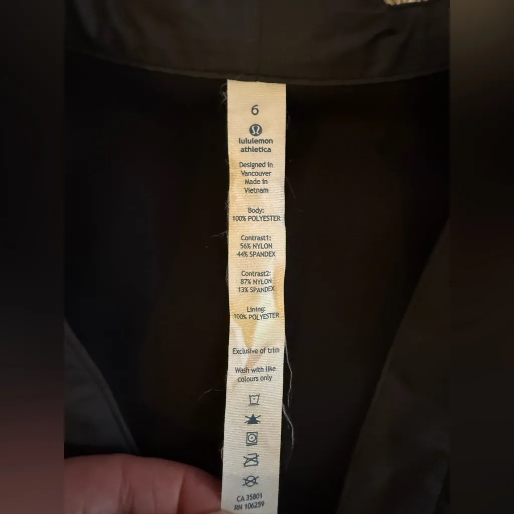 Lululemon Cardigan & Again Jacket Coat Black Rare 2014 Edition – NWOT Size 6 - Image 11