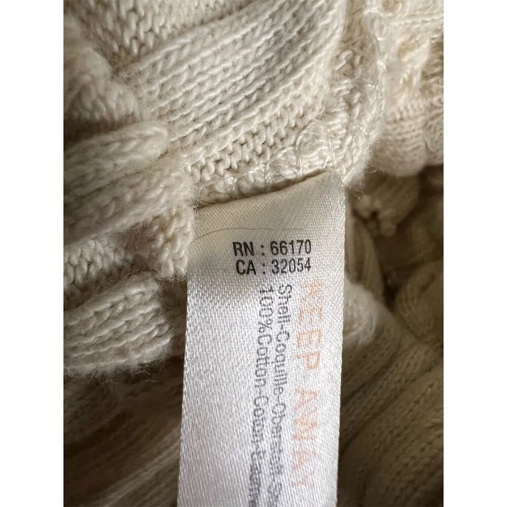 Free People Women's Wide-Leg Ribbed Knit Pants Beige XS Casual - Image 6