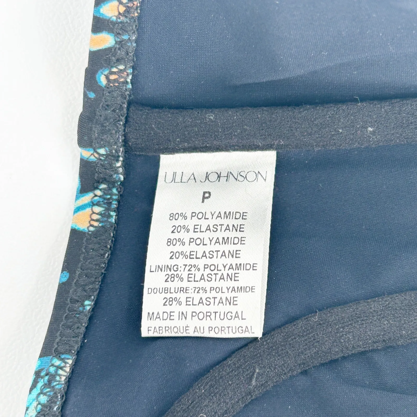 Ulla Johnson Womens Zahara Azure Blue Floral Print Underwire Bikini Swim Top XS - Image 6