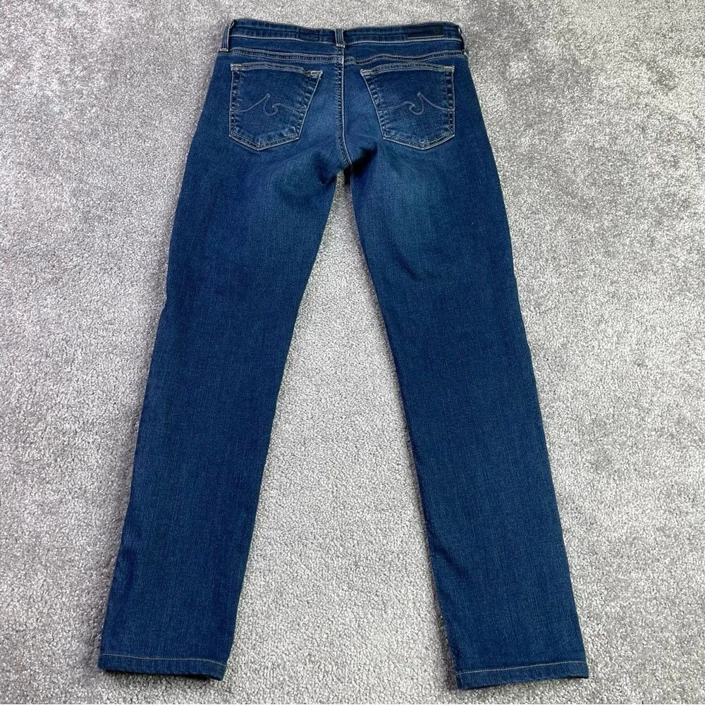 Ag Adriano Goldschmied Jeans Women’s 26 Blue The Stilt Cigarette Leg Low Rise - Image 4
