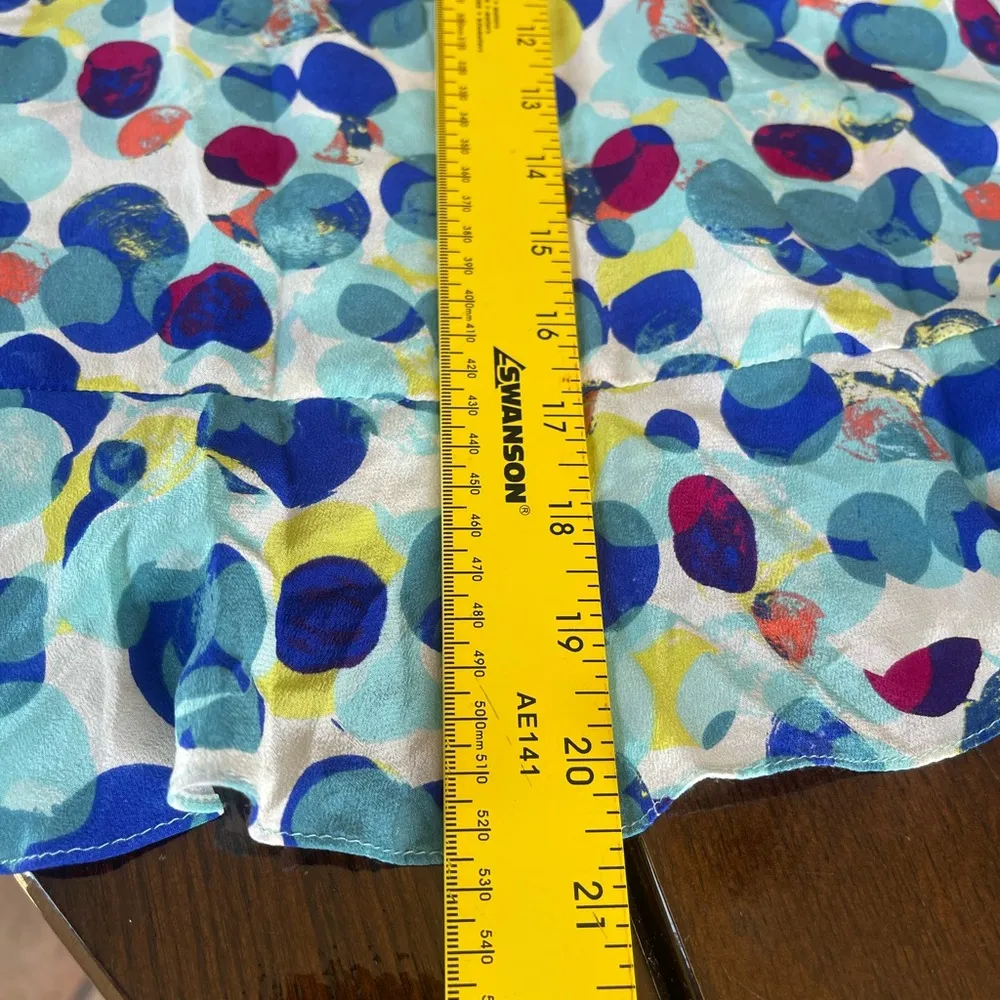 Maeve Colorful Abstract Print Top - Image 6