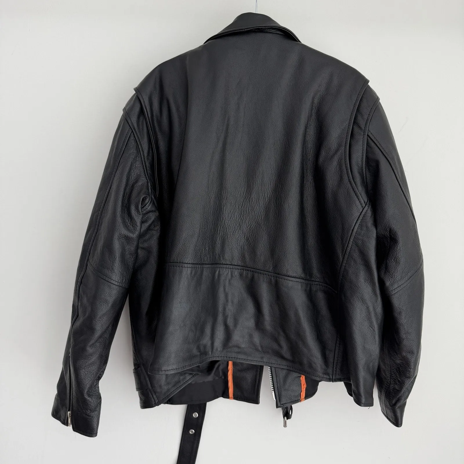 Milwaukee Leather Jacket Women 5XL Black Motorcycle Belted Zip Out Liner LKL2701 Size 5X - Image 4