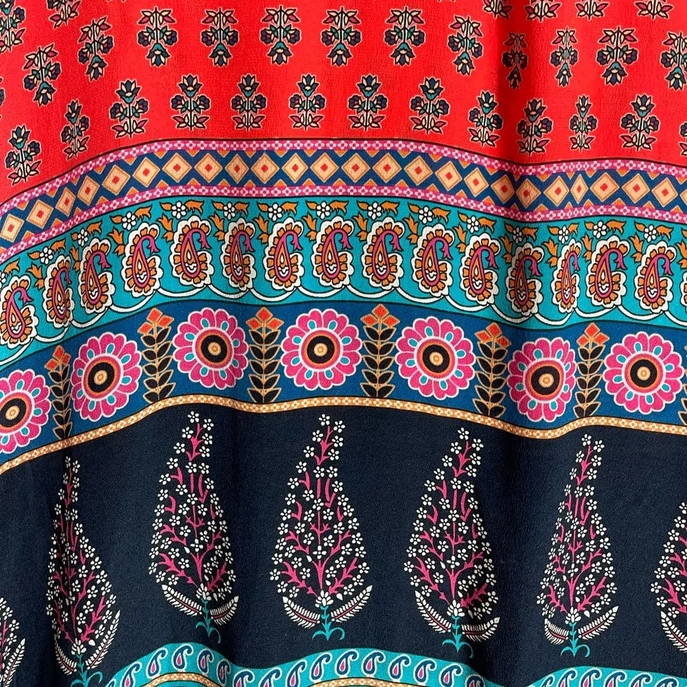 Tolani  Paisley Multicolored Tunic Size Small - Image 4