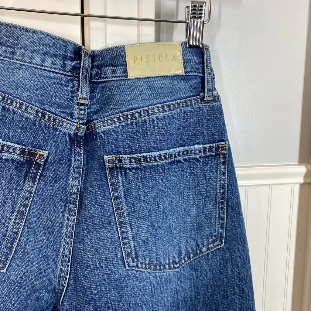 Pistola Ryder High Rise Cuffed Straight Jeans Size 25 normcore fall winter trend - Image 5