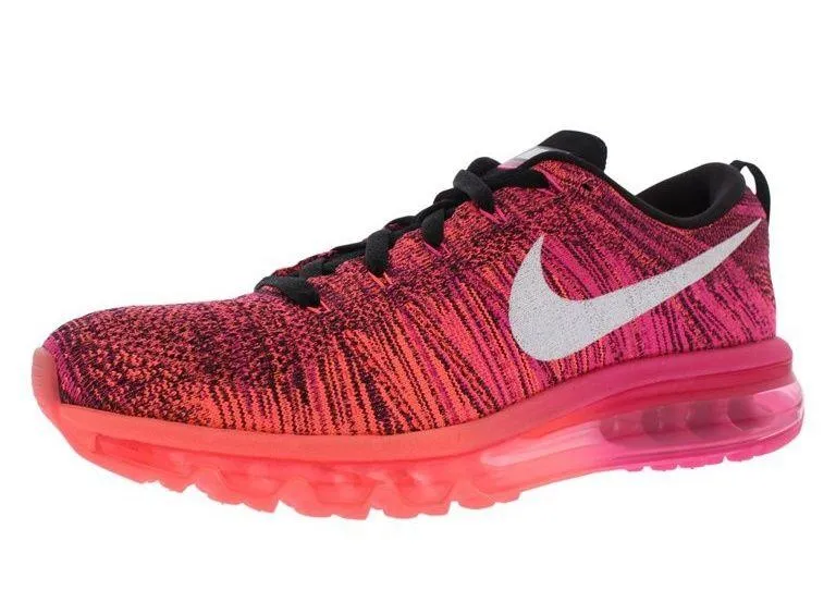 Nike Flyknit Air Max in Pink/Orange - Image 3