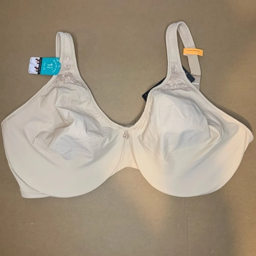 Bali Passion for Comfort Minimizer Beige Underwire Bra 42DD (42E) - Image 2