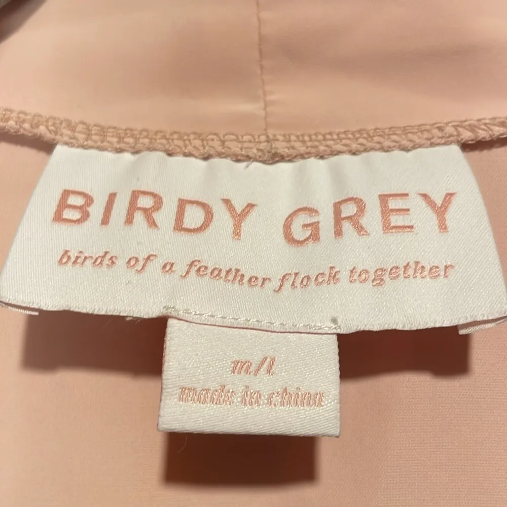 Birdy Grey- Pale Pink Ruffle Sleeves and Hem Nightgown Robe with Belt- Size M/L - Image 5