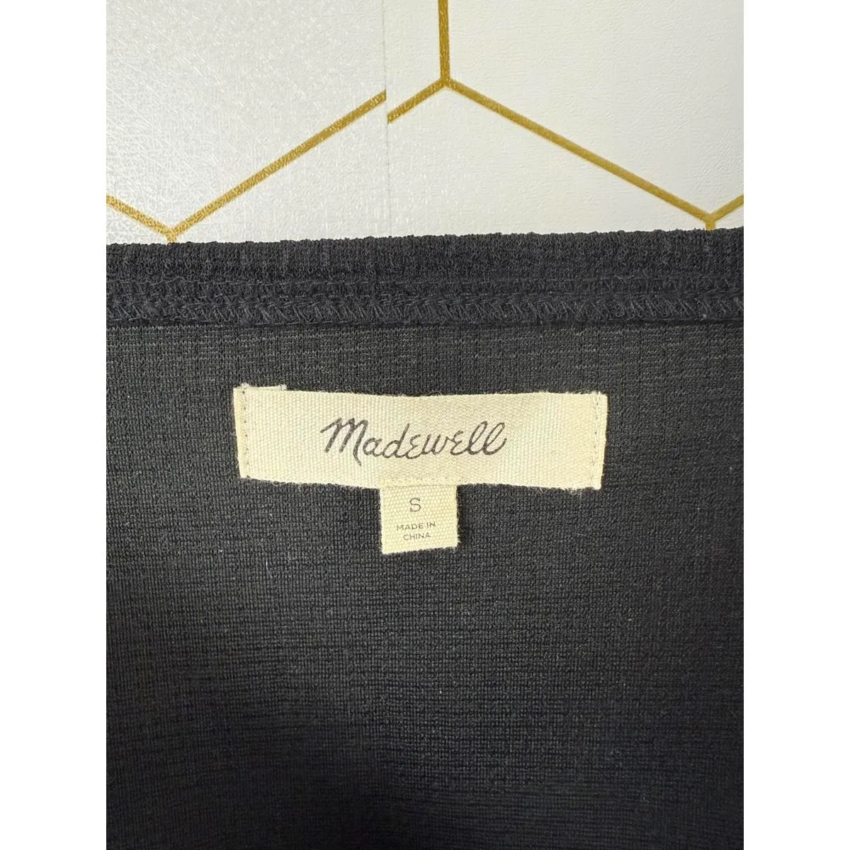 Madewell Black Square-Neck Puff-Sleeve Top - Size - Small - Image 5