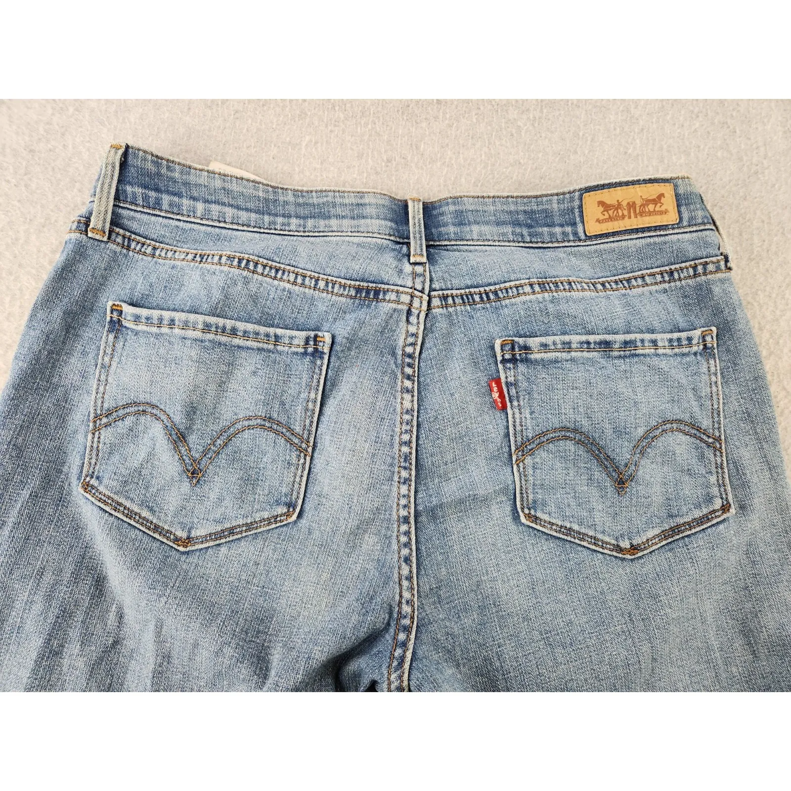 Levis Jeans Womens 10 Blue Denim Straight Perfect Waist Mid Rise Retro - Image 14