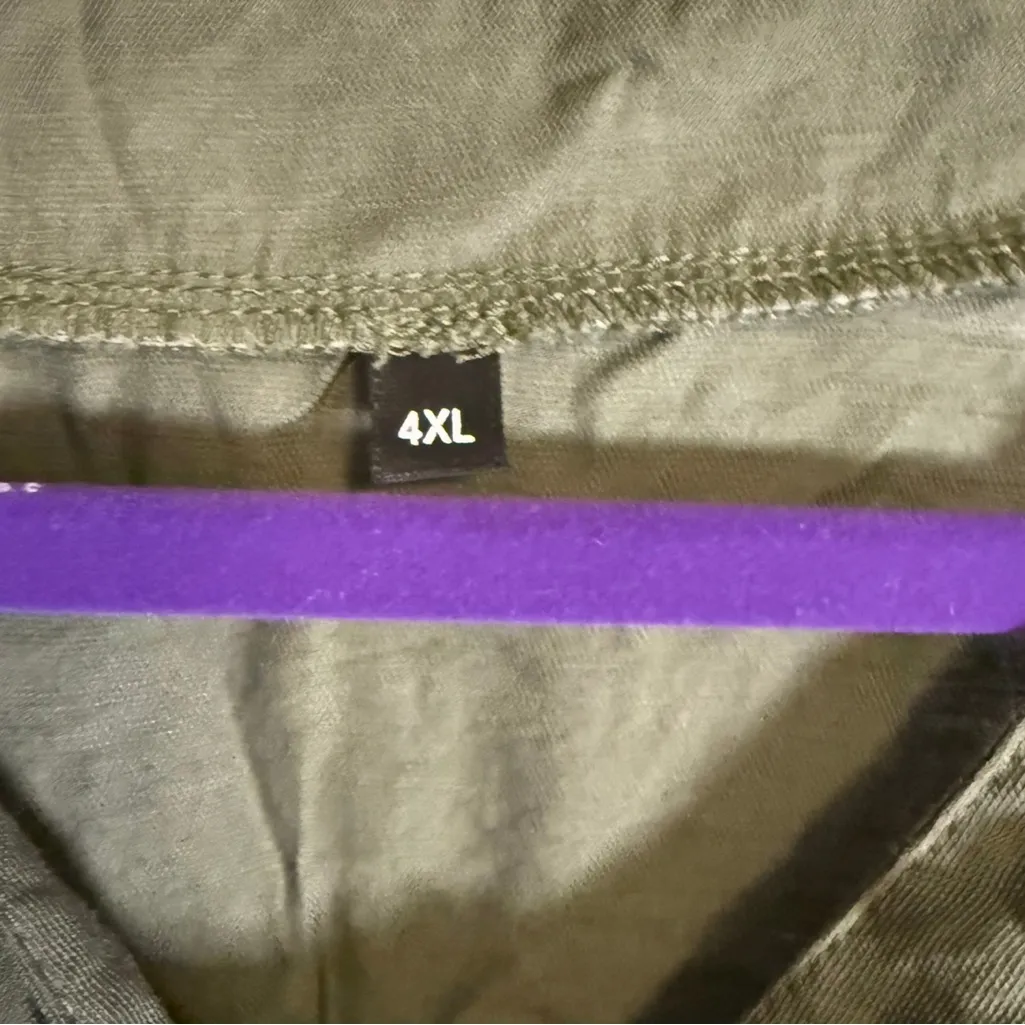 Long Sleeve Olive Green Dress - Image 4