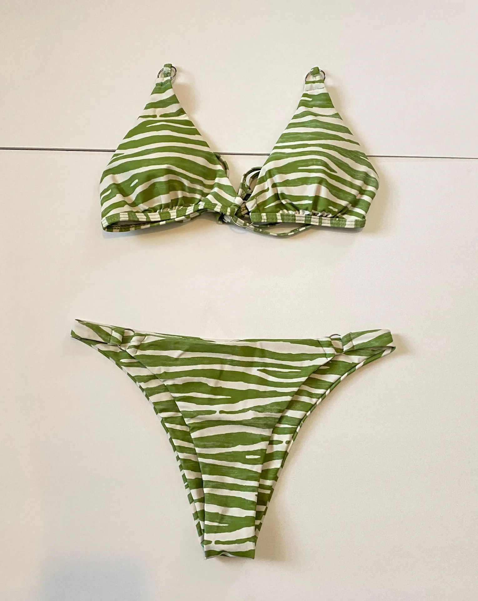 SheIn Green Zebra  Bikini - Image 2