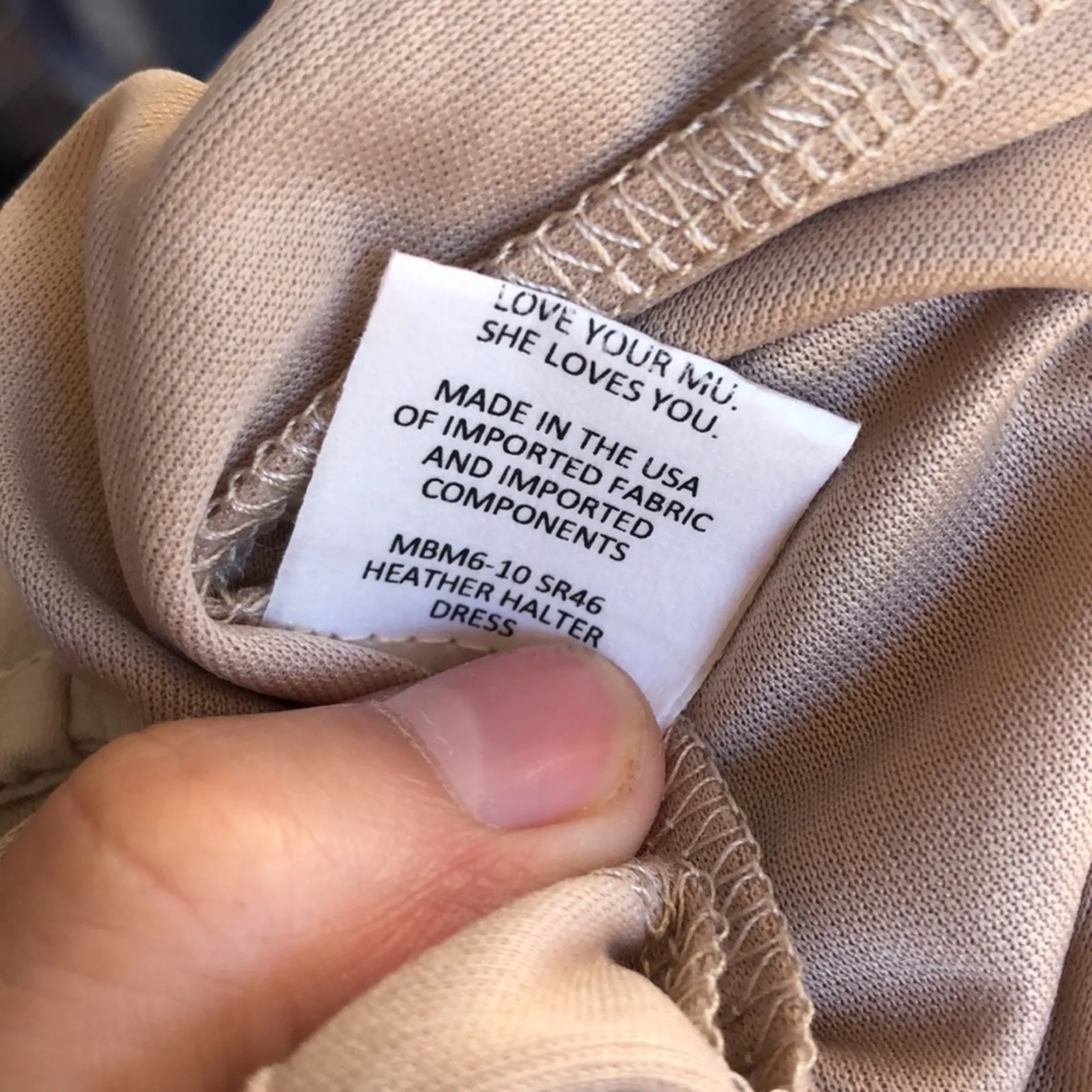 Show me Your Mumu Heather show me the ring crisp halter maxi dress NEW XXL - Image 7