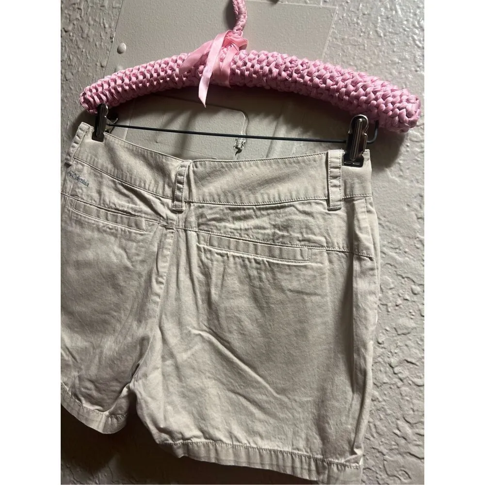 Columbia Tan Woman’s Shorts Size 4 -Flaws-Marks-Small Holes - Image 10
